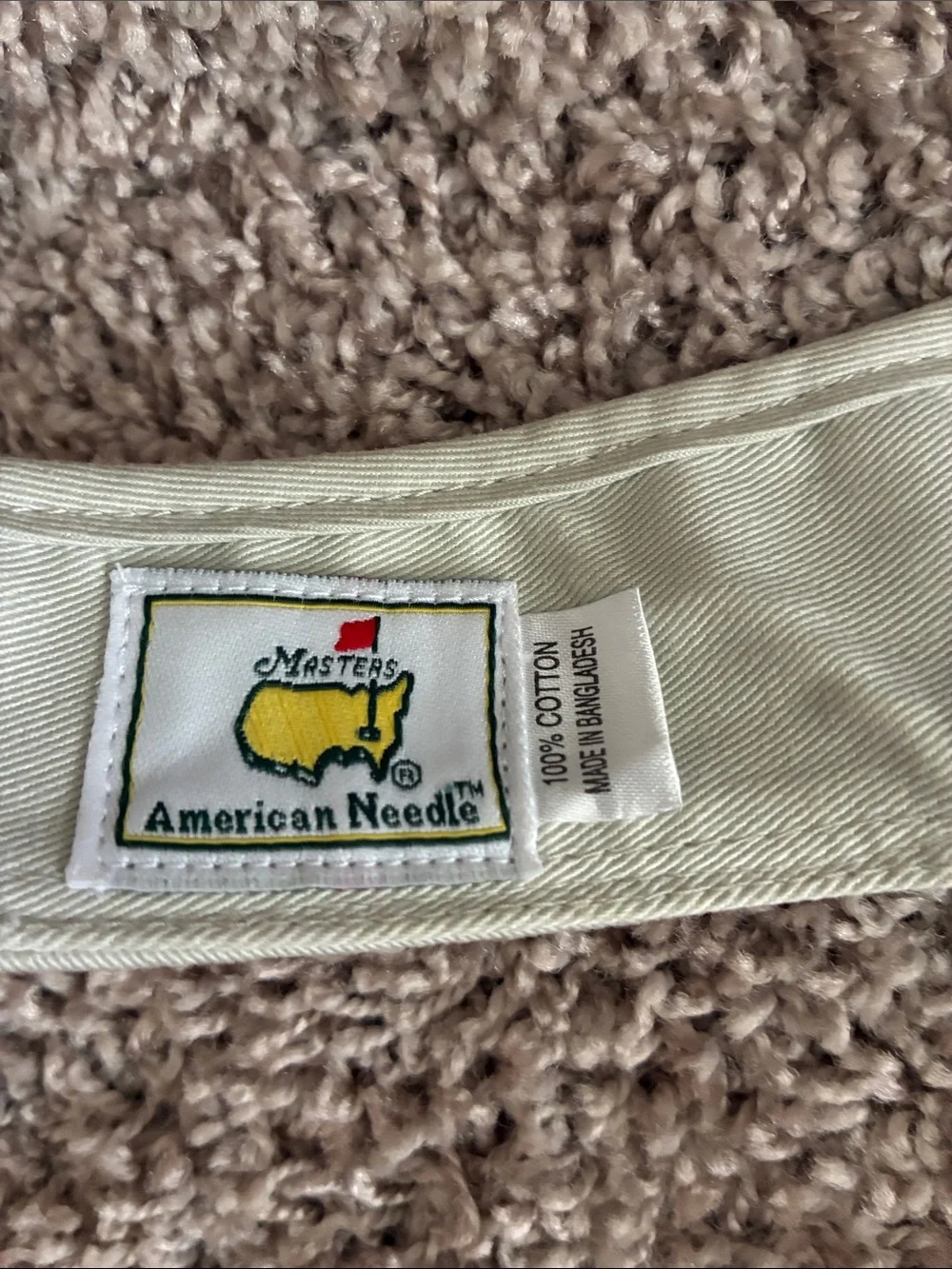 Masters 2013 Khaki Golf Tournament Visor